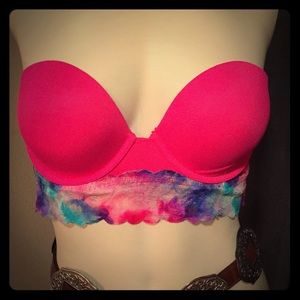 Pink Victoria secret sz34d pink corset bra